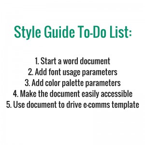 Style Guide To Do
